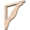 Ekena Millwork Funston Block Smooth Bracket w/ Offset Brace, Douglas Fir, 5 1/2"W x 48"D x 48"H BKT0604X48X48FST05SDF - alternate 1